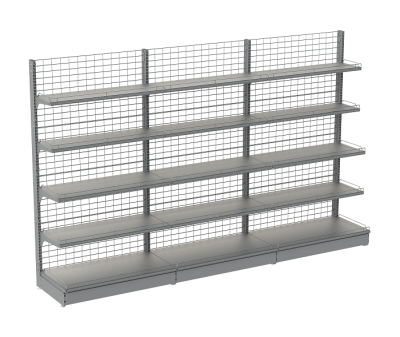 Стеллаж пристенный сетчатый 3 секции