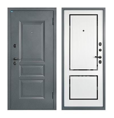 Двери Титан 999 Азимут Букле 2050х860 R/L букле графит/арктик