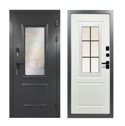 Входная металлическая дверь Винтер Панорама 2050х980 ТЕРМОРАЗРЫВ